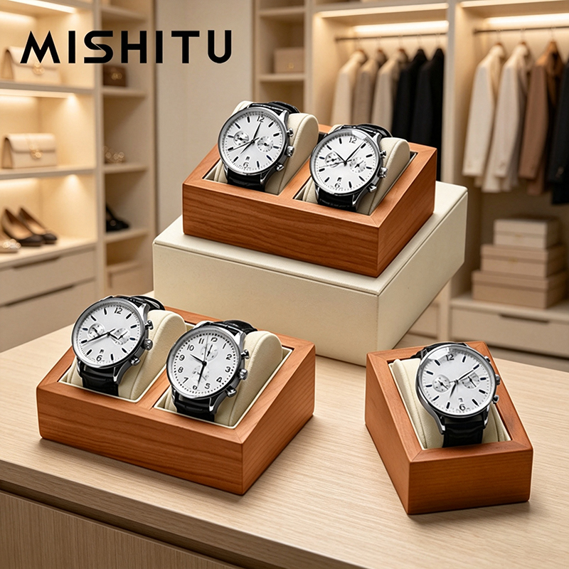 Jewelry And Watches Box - MISHITU Scatola Porta Orologi in Legno