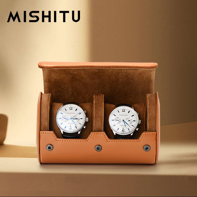 Jewelry And Watches Box - MISHITU 1/2/3-Slot Orologio Rotolo di Immagazzinaggio