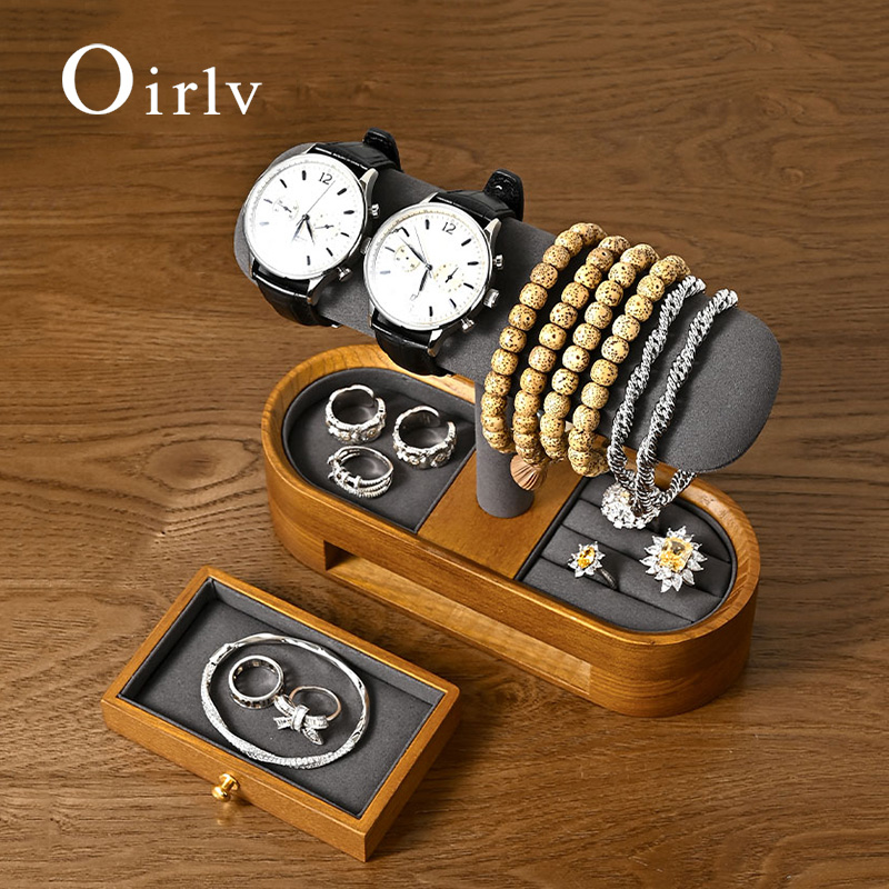 Jewelry And Watches Box - Oirlv Organizzatore per orologi in legno
