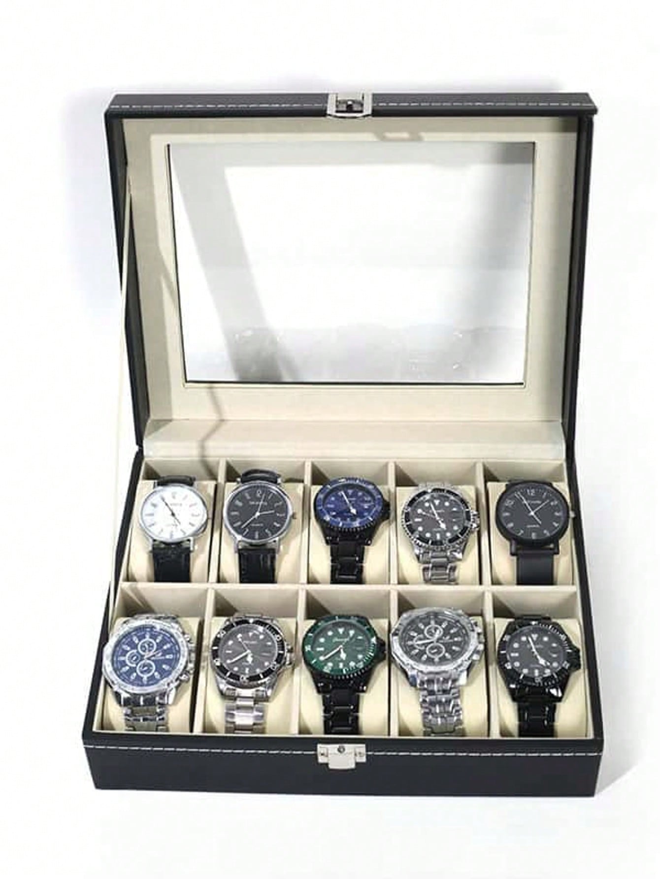 Jewelry And Watches Box - Scatola Porta Orologi in Pelle con