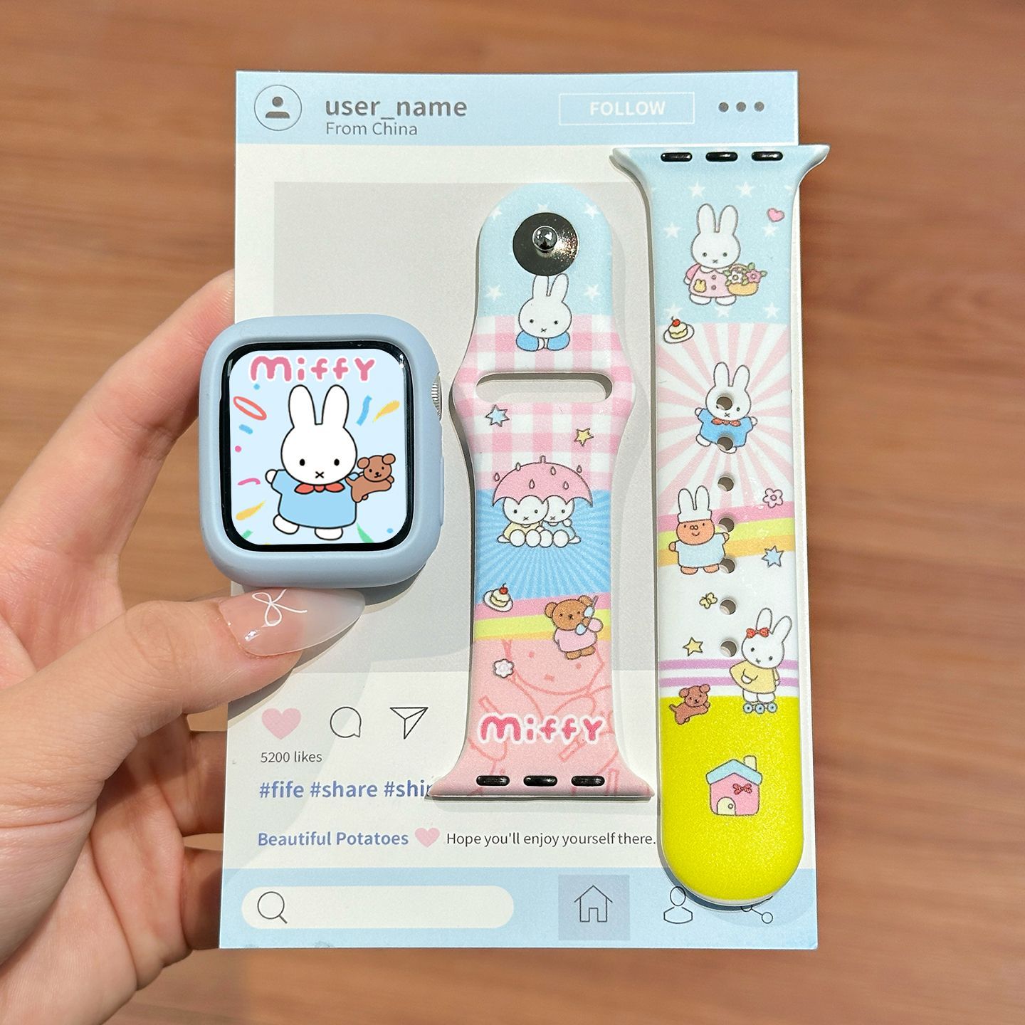 Watch Strap Replacement - Cinturino per orologio in silicone Miffy