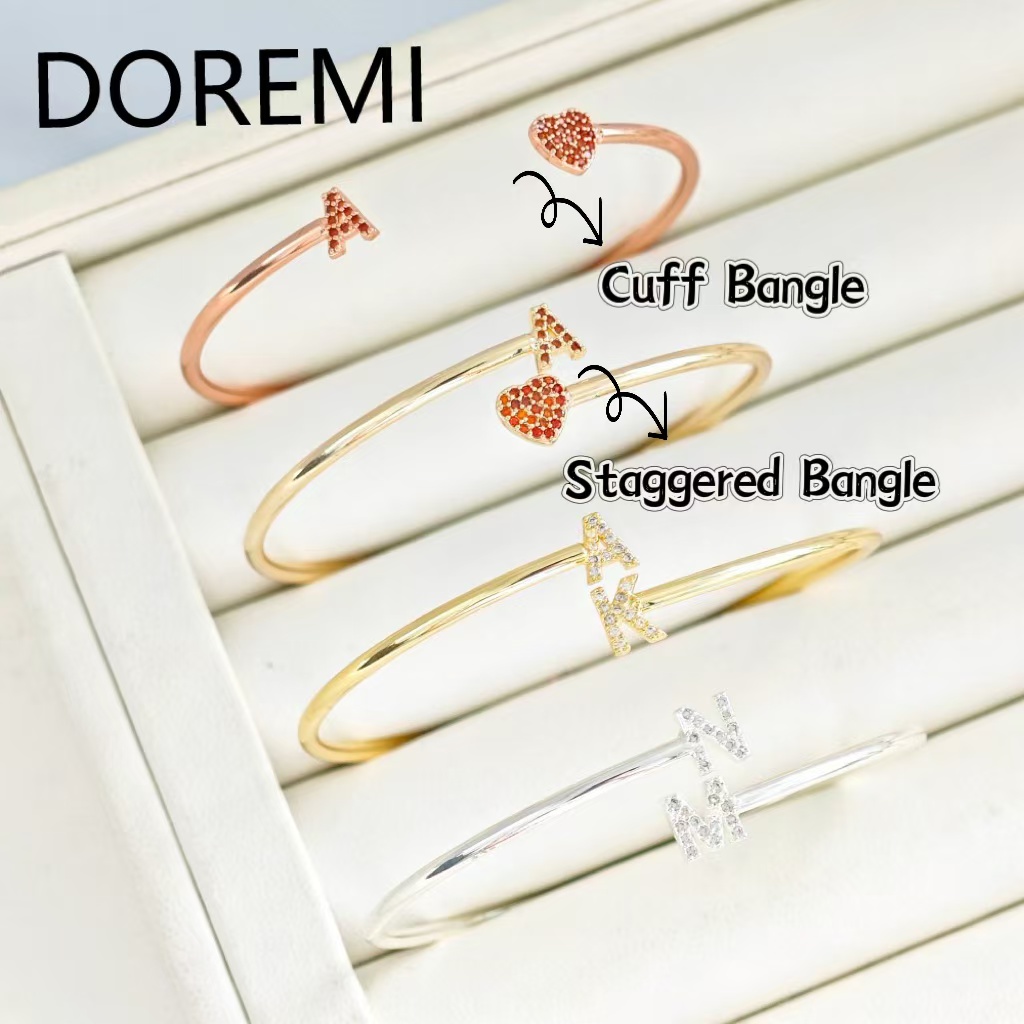 DOREMI Lettere personalizzate  - Cuff Bangle Bracelet recensione e prezzo