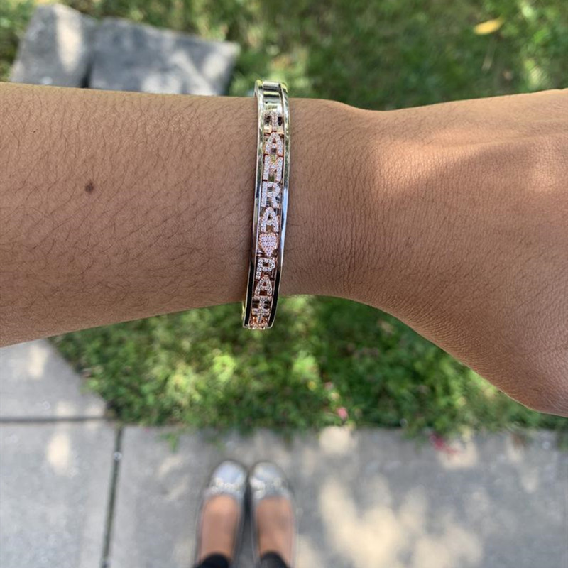 DOREMI fai da te Zirconia lett - Cuff Bangle Bracelet recensione e prezzo