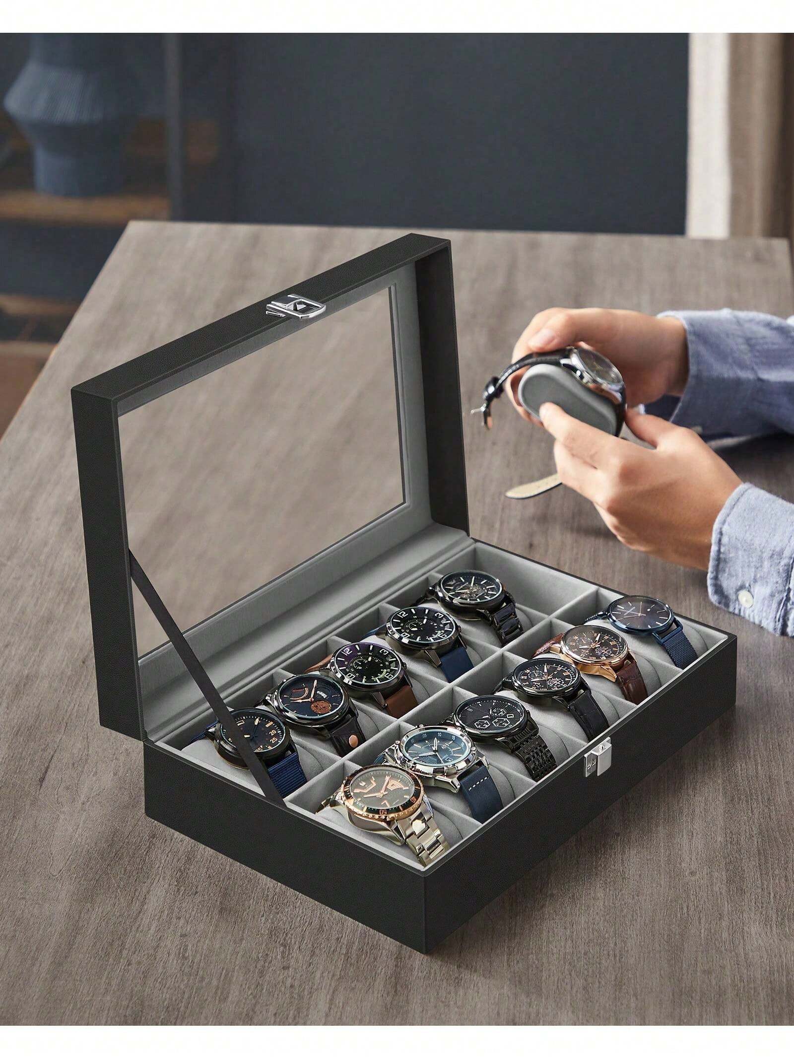 Scatola Porta Orologi a 12 Sco - Jewelry And Watches Box recensione e prezzo