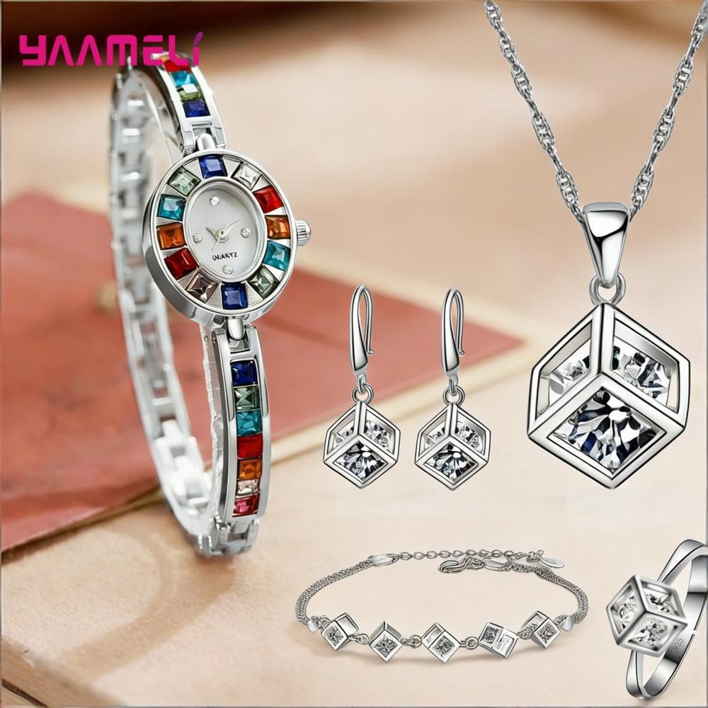 Set di Lusso in Argento Sterli - Best Jewelry Watches For Women recensione e prezzo